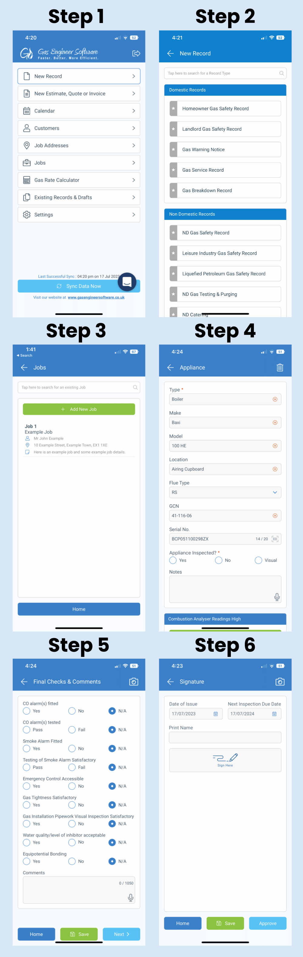 6 steps - how to create a digital certificate on Gas Engineer Software